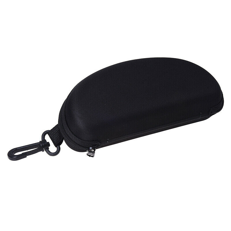 Black Glasses Eyeglasses Safety Zippered Hard Case Holder X6Q8Q8