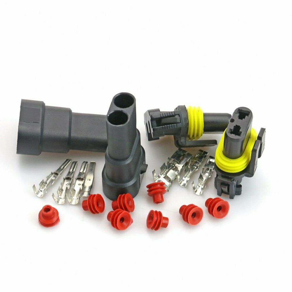 for HID Halogen Headlight 9005 9006 H10 Female Male Plug Bulb Connector Adapter