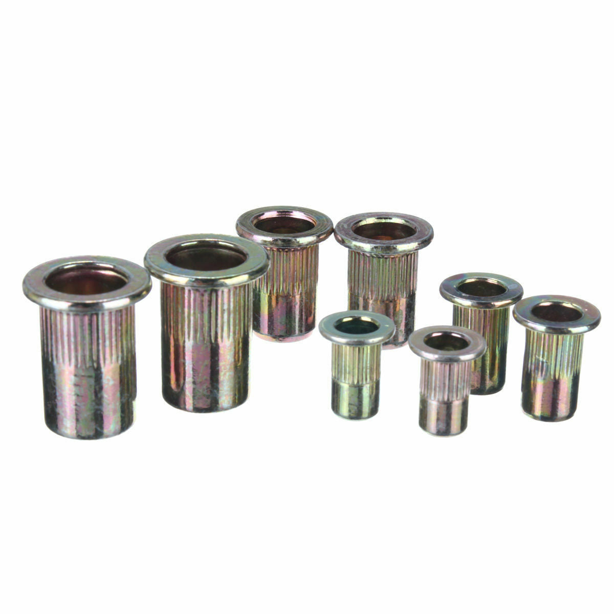 100X Carbon Steel Thread Head Blind Rivet Nuts Rivnut Nutserts Blindnut M4/5/6/8
