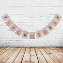 Trick or Treat Halloween Burlap Bunting Banner Garland Decoration Photo Prop