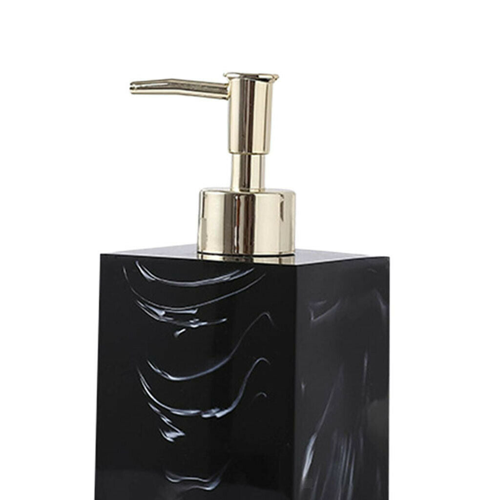 Refillable Soap Dispenser Kitchen Bathroom Pump Bottle Container Black