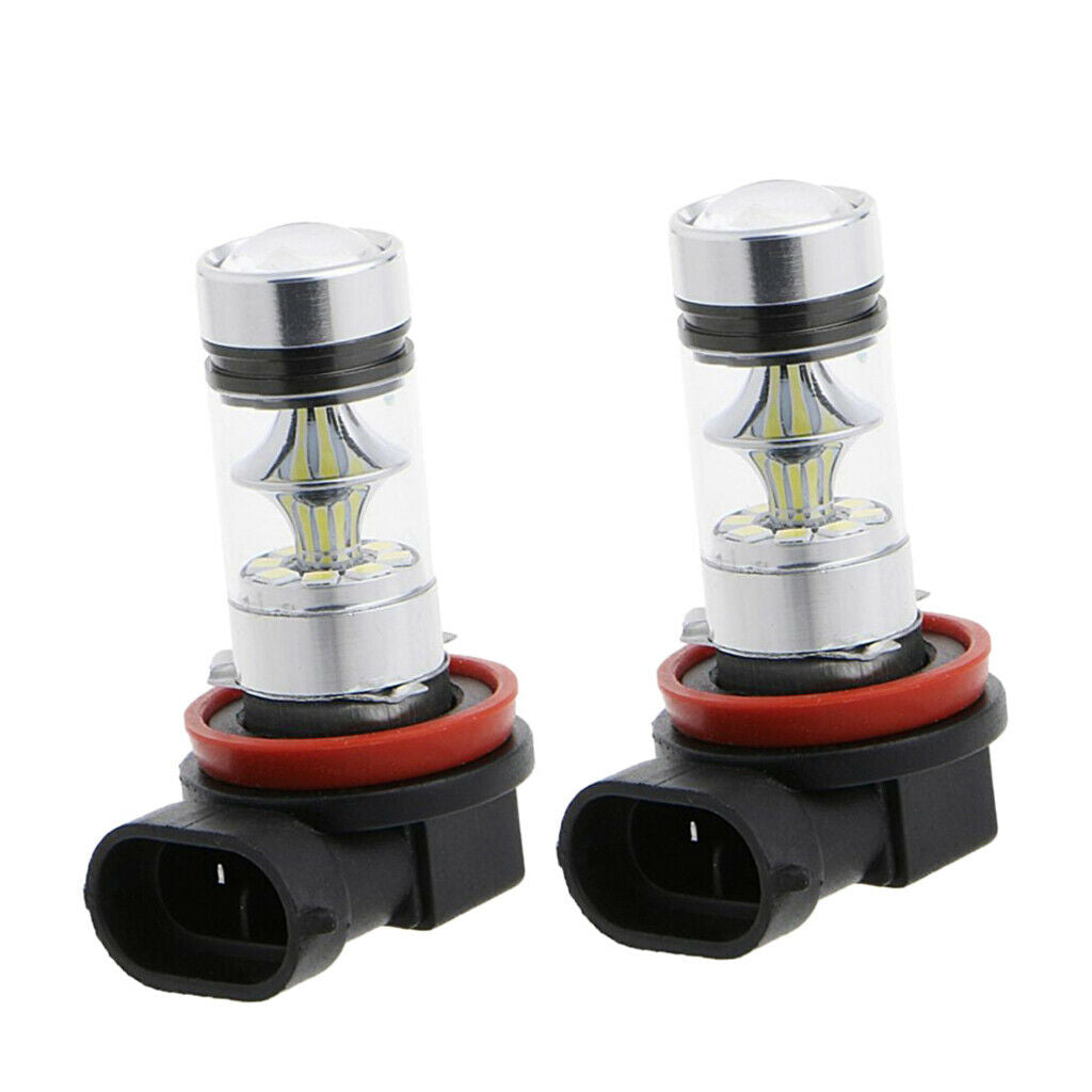 2 Pieces H11 H8 100W Projector Bulbs For Led Car Lights 10000k Blue