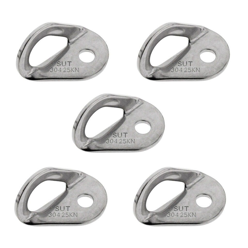 10mm 25KN Stainless Steel Climbing Anchor Bolt Hanger Pack Of 5Pcs