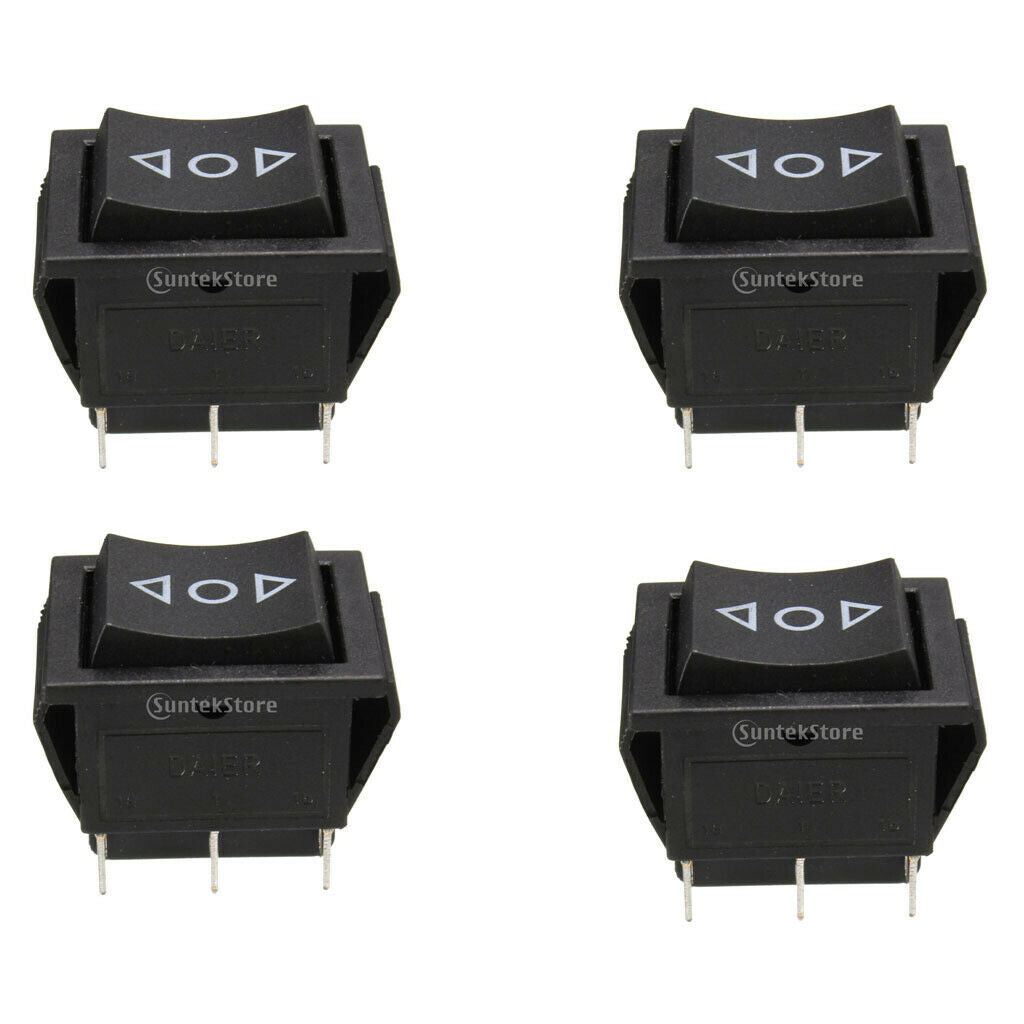 4pcs 6-Pin Car On/Off/On Momentary Power Window Rocker Switch