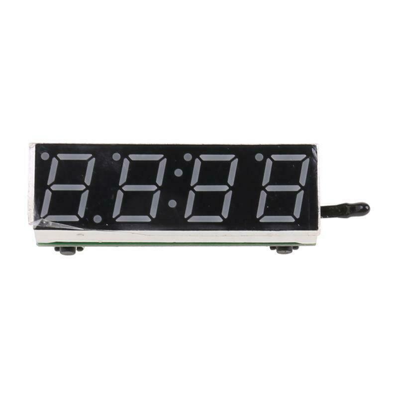 Digital Car LED Electronic Clock Time Temperature Voltage 3 in 1 Meter 12V 5-20V