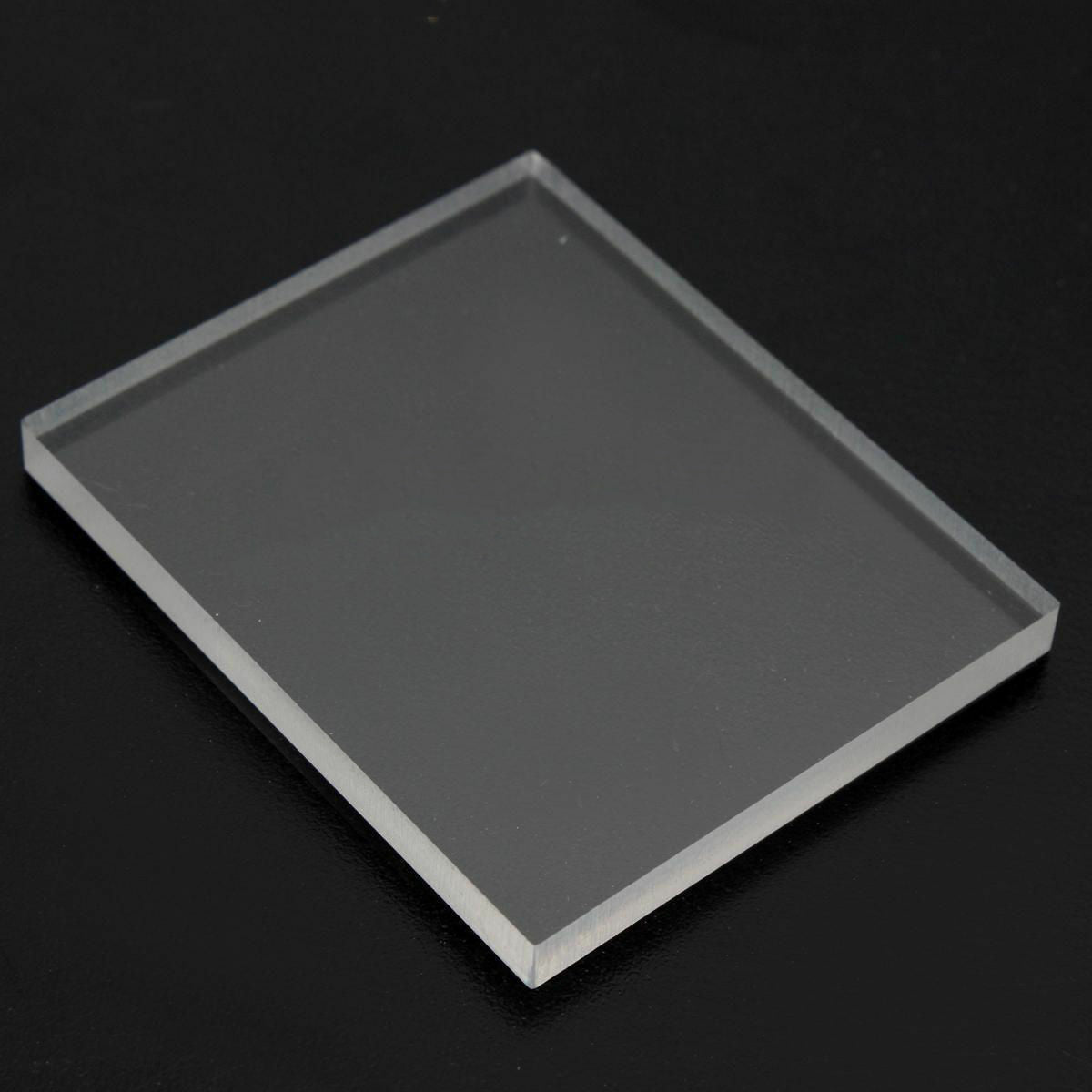 6x Thick 5mm Clear Acrylic Blocks Pads Stamping Rubber Perspex Thin 45x55mm