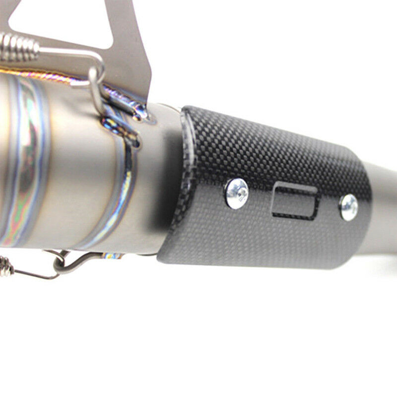 Universal Exhaust Muffler Pipe Guard Heat Shield Carbon Fiber Cover Protect Pipe