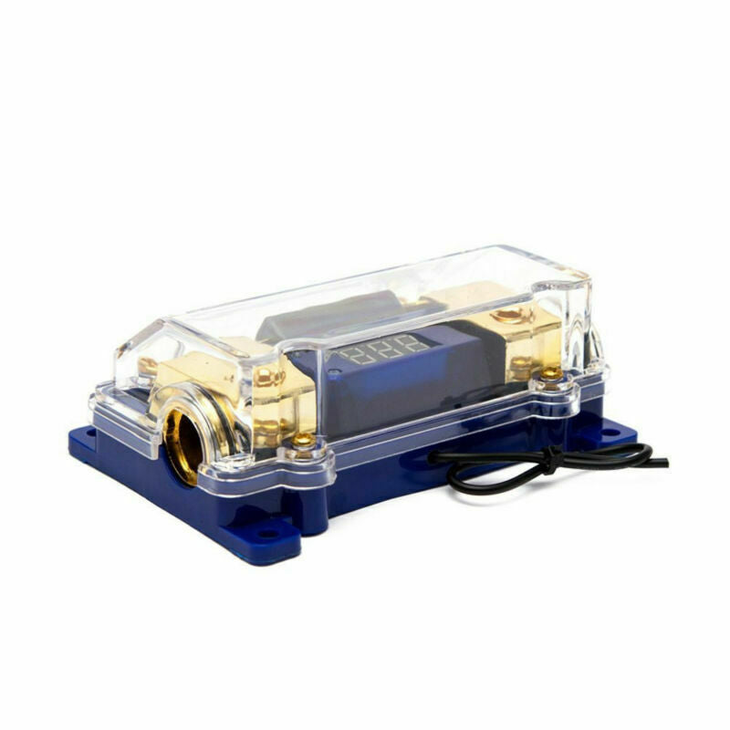 100A 2-Way Car Audio Power Fuse Holder Stereo Grounding Cable Distribution Block