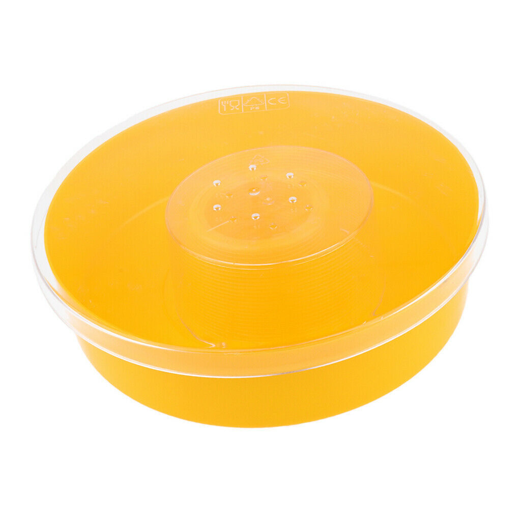 Bee Honey Entrance Feeder Round Bee Drinking Box  Fountains Pets Feeding