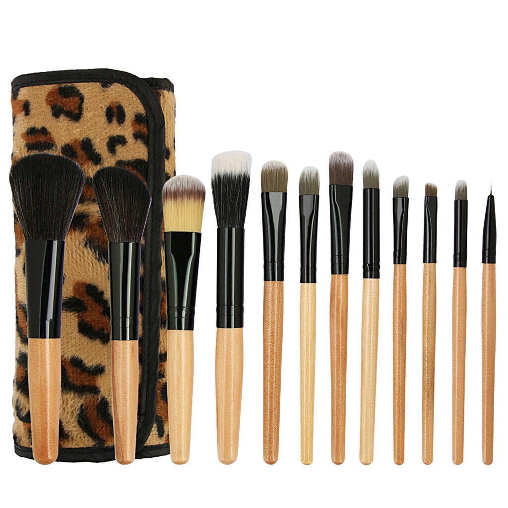 12Pcs Makeup Brushes Set with Storage Bag for Foundation Powder Blending Blush