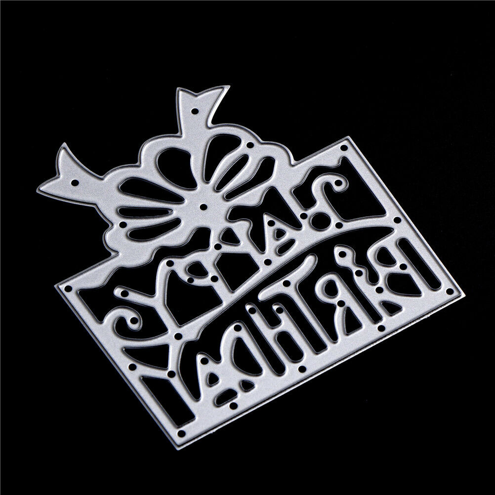happy birthday gifts Scrapbooks DIY album‘Card‘Maker Metal Die Cut Stenci.l8