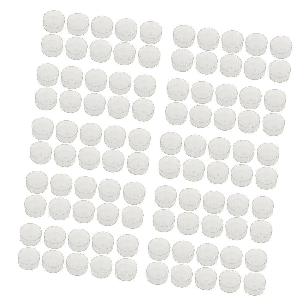 100pcs Tealight Cups Candle Mold Case Accessories DIY Wedding Decoration