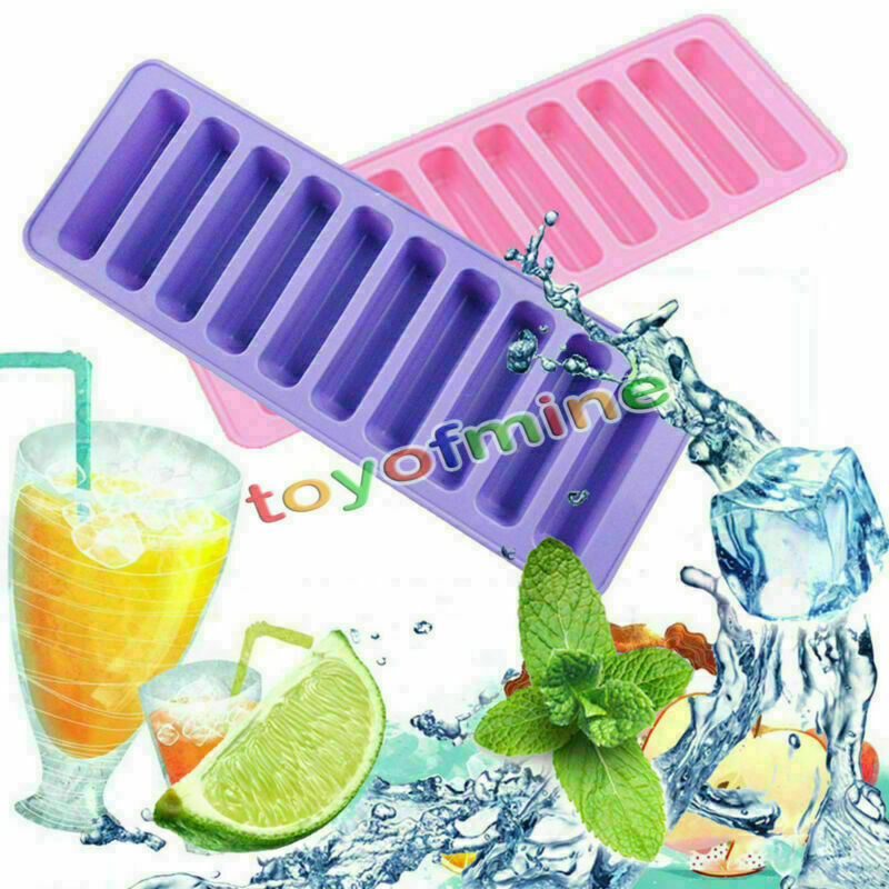 Cylinder Ice Chocolate Cube Tray Silicone Molds Jelly Mould Block Thumb Soft Bar