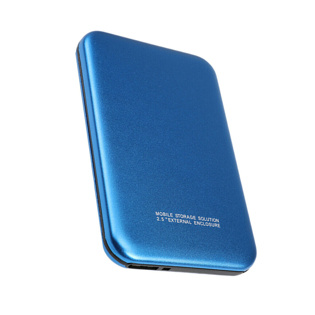 Blue 2.5inch External Hard Drive Enclosure HDD Case for Desktop for Laptop