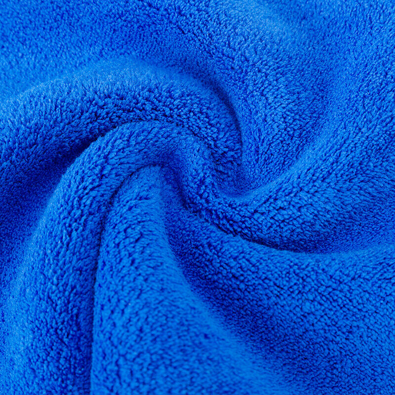 1PC Blue 600GSM Premium Plush Microfiber Towel Professional Wash Cleaning Drying
