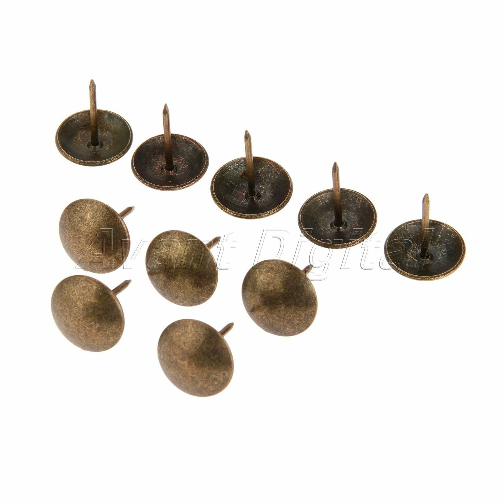 10pcs Upholstery Tacks Studs Pins Nails Sofa Jewelry Box Furniture Decorative