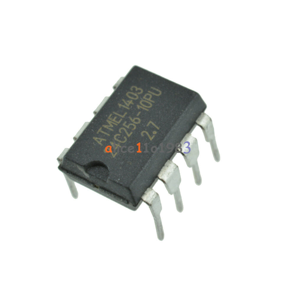 2PCS AT24C256-10PU-2.7 DIP-8 24C256 PU27 2-Wire Serial EEPROM GOOD QUALIITY