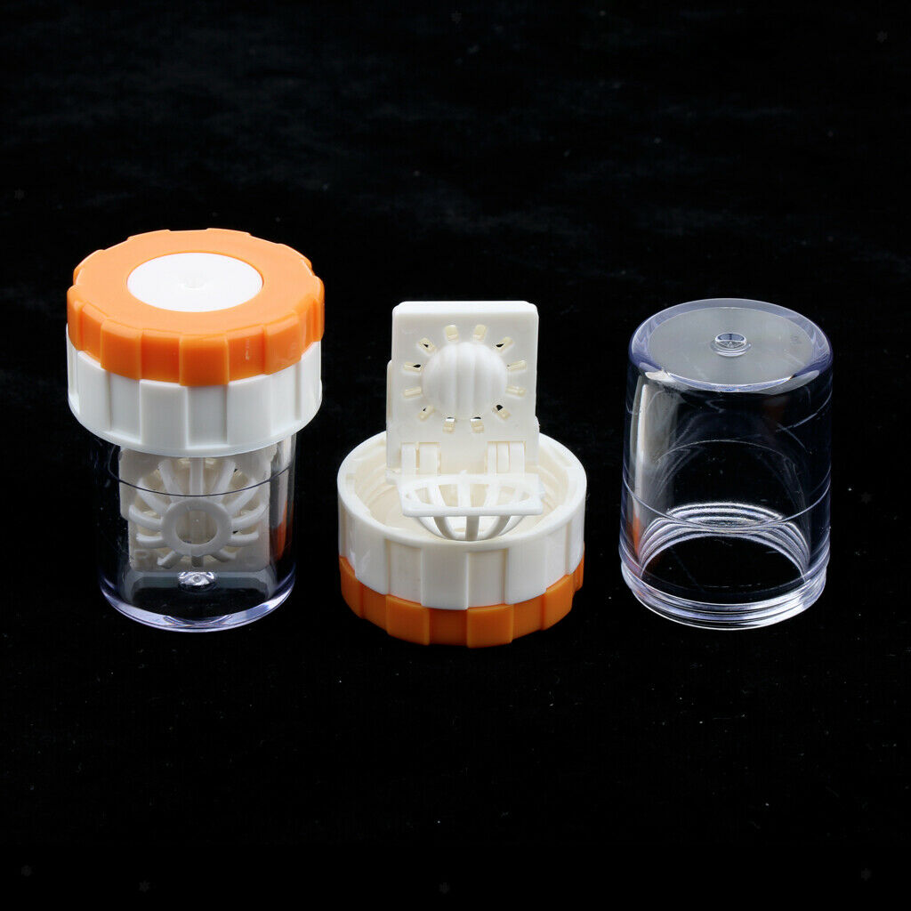 2-pack Contact Lens Container With Basket - Washing Machine For Contact Lens