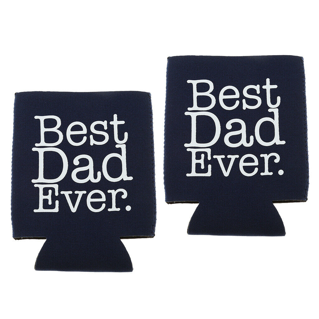 2pcs Novelty Beer Cola Can Stubby Holder Cooler Sleeve Fathers Day Favor 3