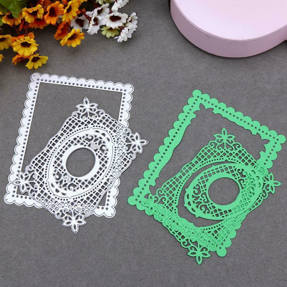 2pcs Metal Cutting Dies Rectangular DIY Scrapbooking Embossing Stencils @