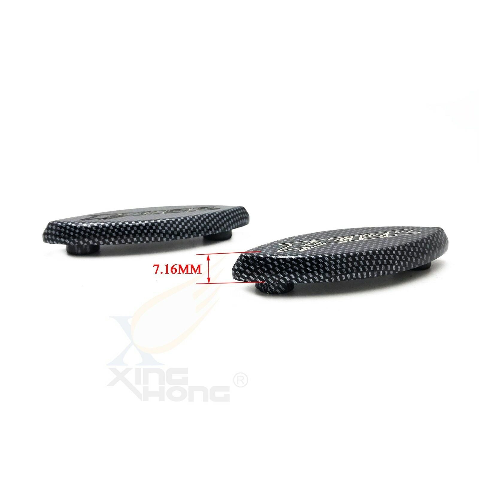Carbon Style Mirror Block Off Base For 2000-2006 Kawasaki Ninja Zx-12R Zx12R