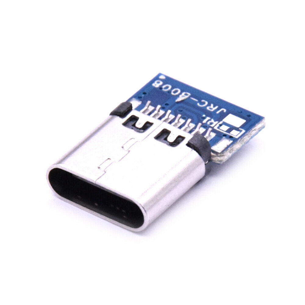 10Pcs 14 Pin Female Socket Receptacle Through Holes PCB USB 2.0 Type C Connector