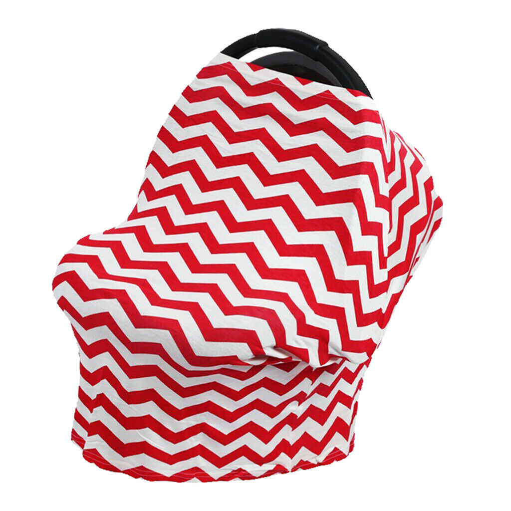Baby Car Seat Nursing Covers Breastfeeding Cover Carseat  Red Wave