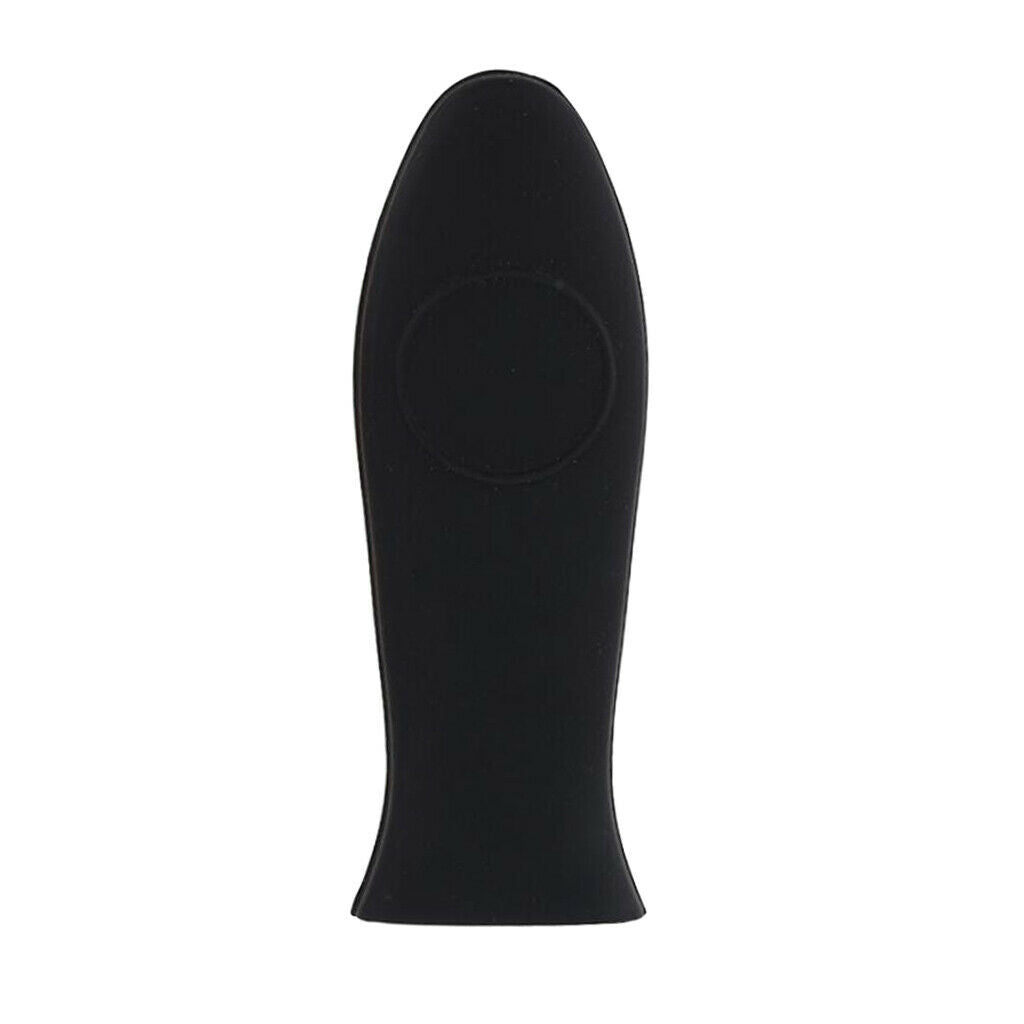 2x Handle Pot Pan Tool Kitchen Pan Handle Silicone Cover, Black Red