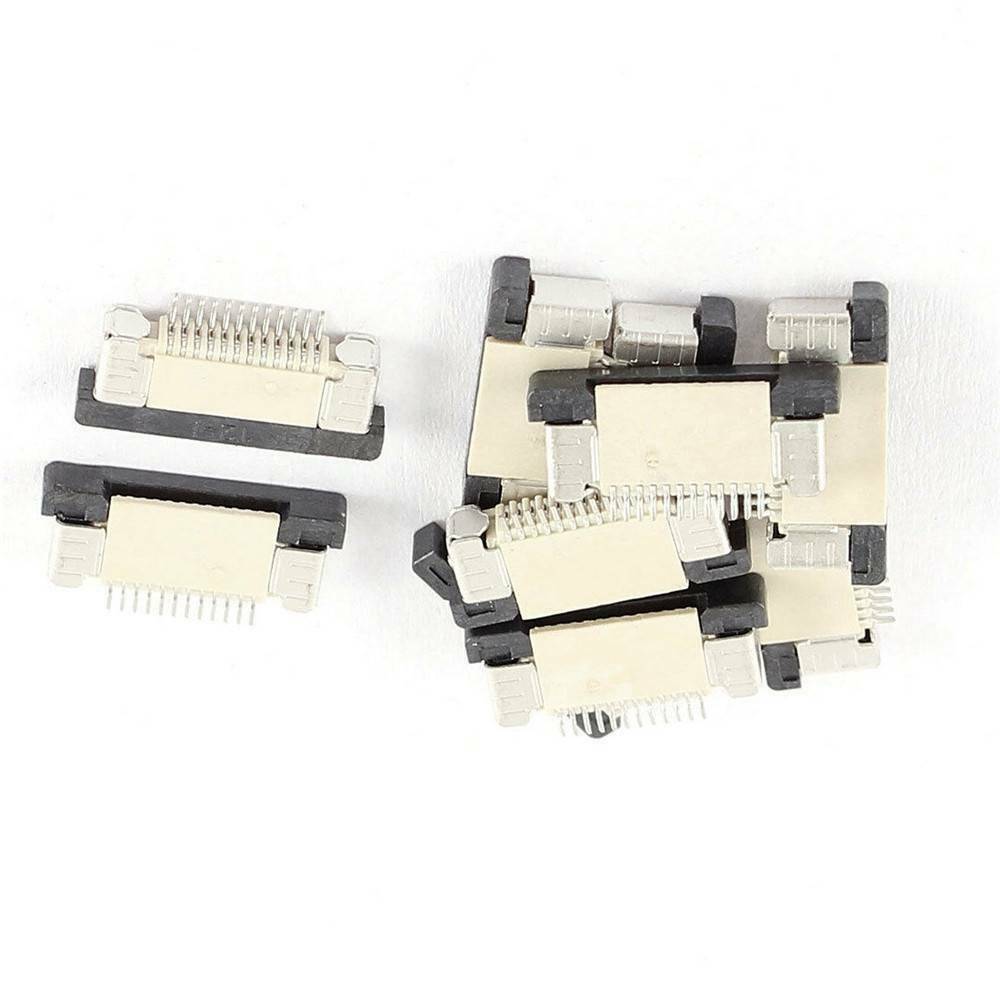 10Pcs Bottom Connect Pitch 12Pin 0.5mm FFC FPC Ribbon Sockets Connector