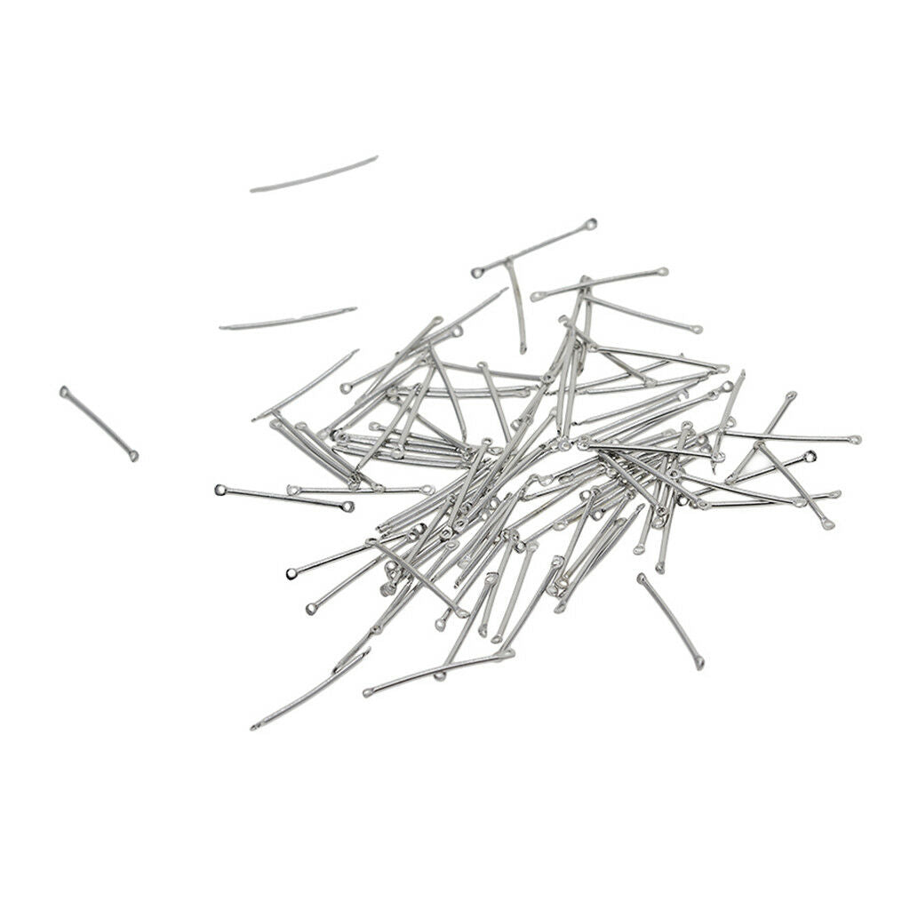 100pcs Straight Bar Connectors Jewelry Making Charms Findings for Craft 25mm