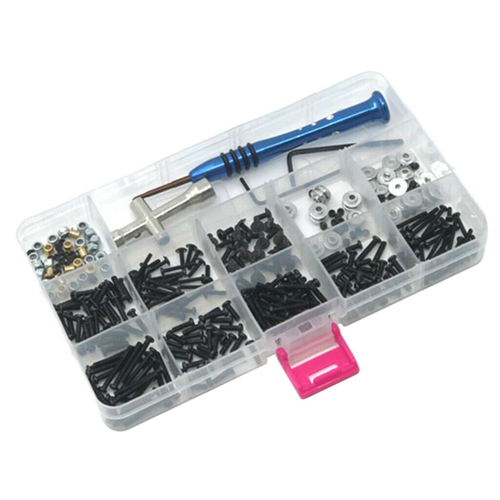 Metal RC Screw Kit Tool Assortment Set for WPL Scale RC Cars Trucks Upgrade