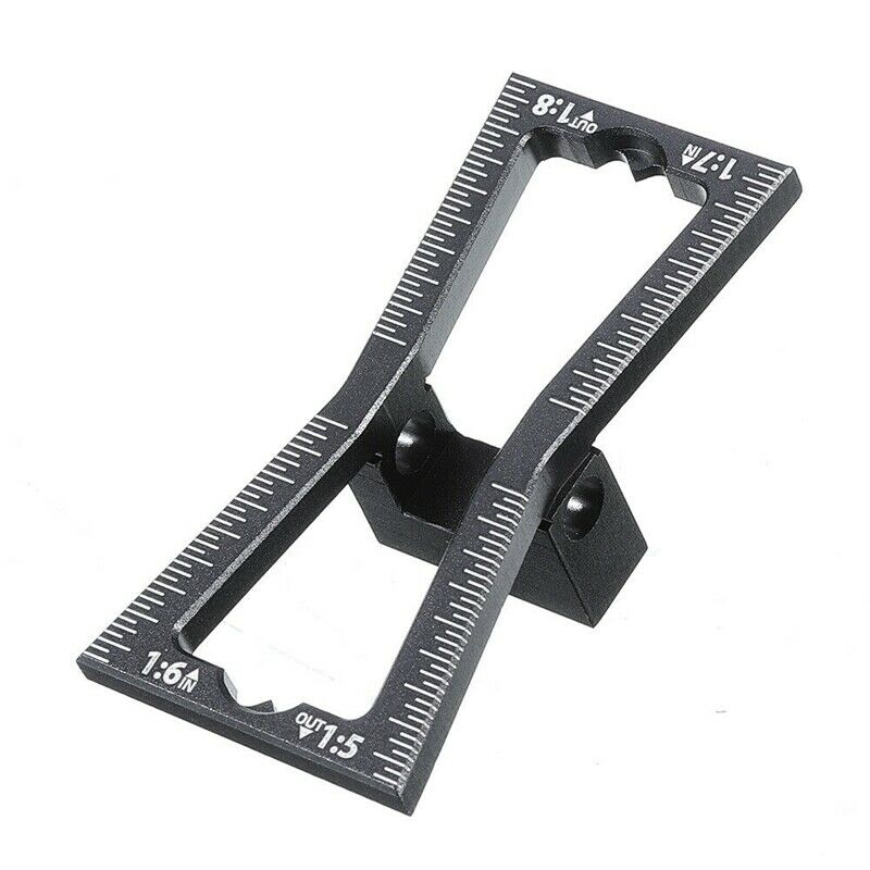 Aluminum Alloy Dovetail Marker Jig Woodworking Template Scale Dovetail Gauge GR5