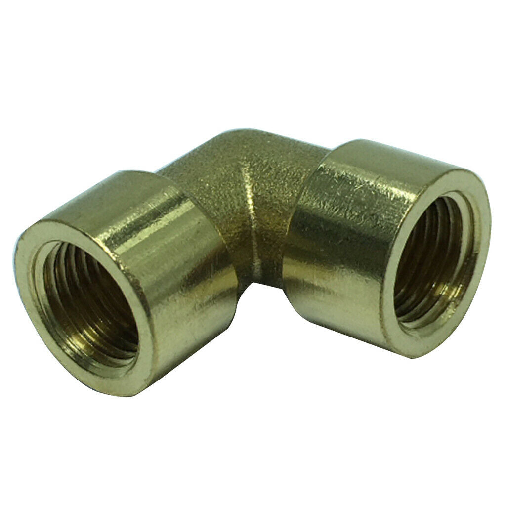 Brass Hose Pipe Fitting Elbow DN8, 12.5mm - BSP Female Thread Copper Connector