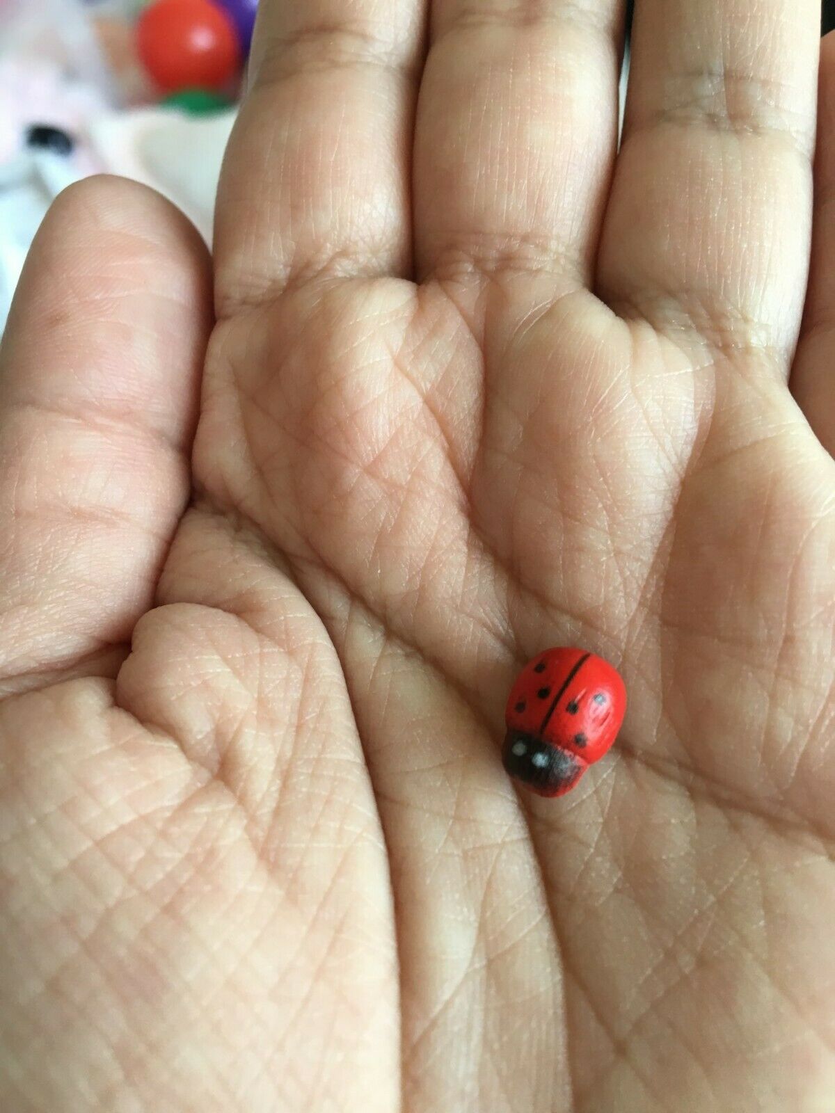 100pcs/lot Mini Cabochon Ladybug Fairy Garden Miniatures Garden Ornament Crafts