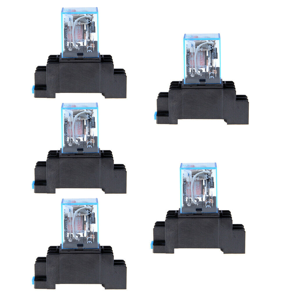 Heavy Duty Coil Relay 8Pin Electromagnetic Relay LED indicator AC220V