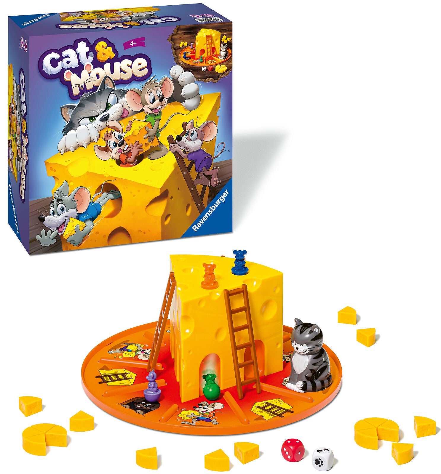 24558 Ravensburger Cat & Mouse Fun Game Family Children Kids Age 4 Years+