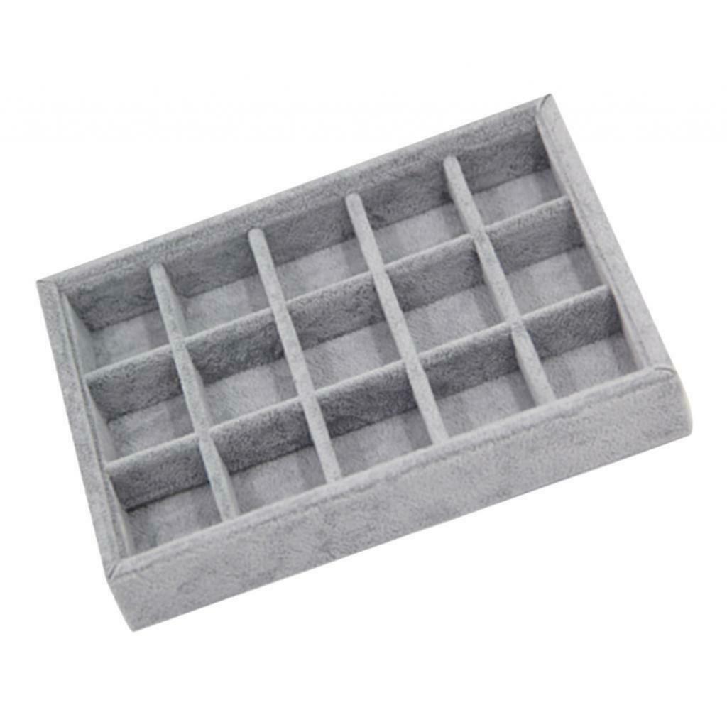 2x Jewelry Tray Bracelets Necklace Diamond Storage Case Holder Container