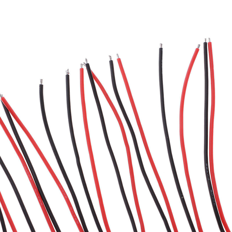 10pcs 100mm JST  Connector With 22AWG Silicon Wire For RC Li-po Battery