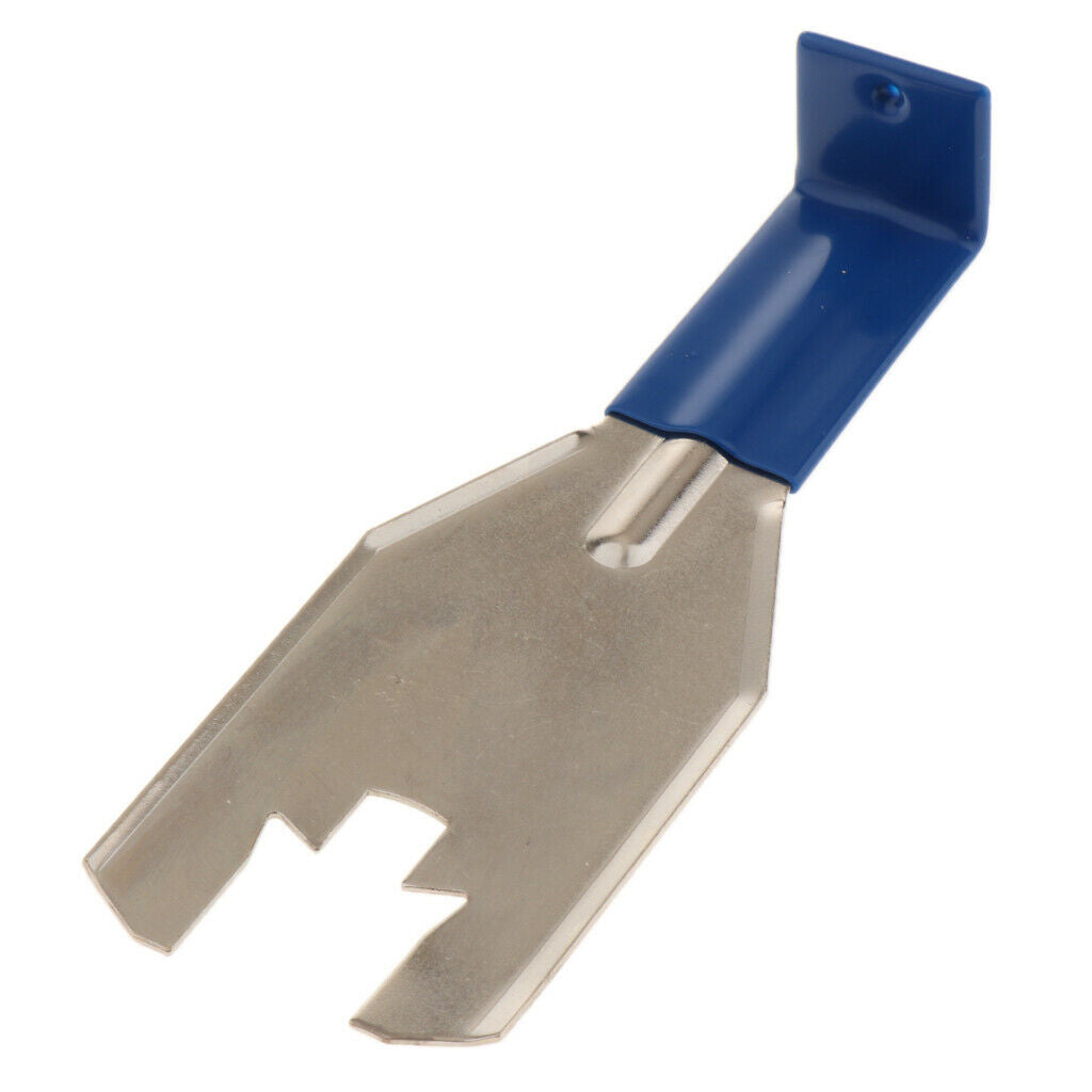 Car Door Clip Removal STAINLESS STEEL Tool WITH BLUE RUBBER GRIP HANDLE