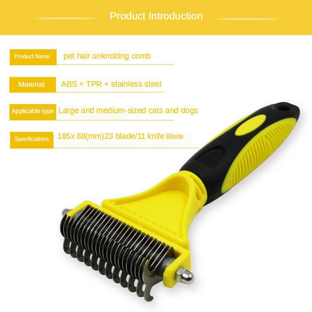 Stainless Steel Massage Hair Removal Brush Pet Open Knot Comb Pet Comb