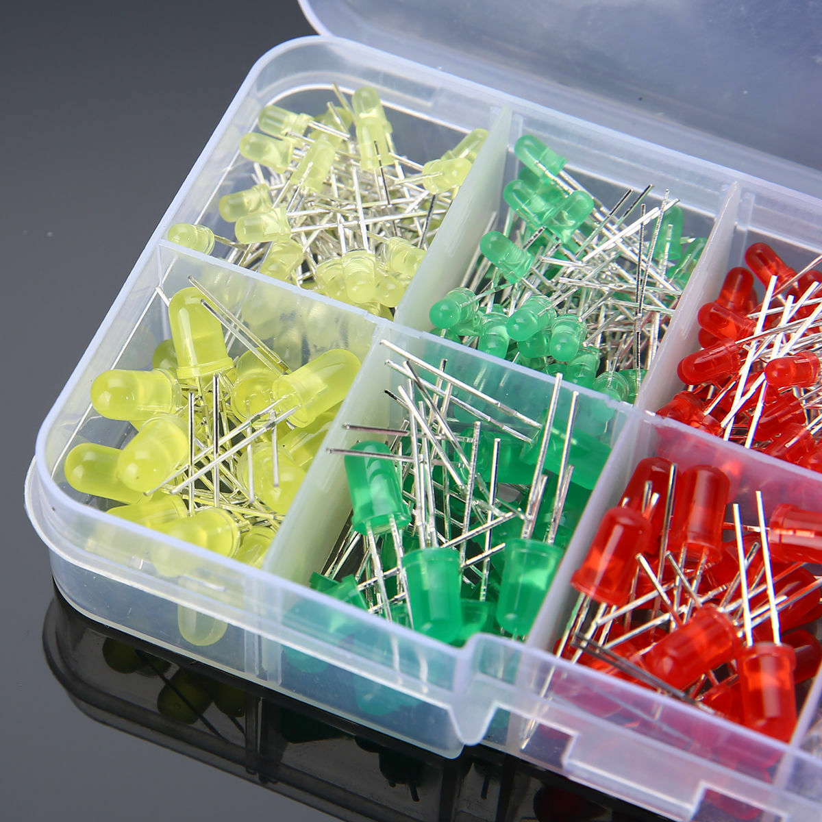 LED Diodes Emitting White Yellow Red Green Blue Assorted Kit DIY 300pcs 3mm 5mm