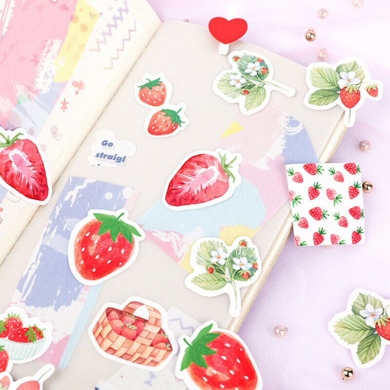 Strawberry Cheese Journal Decorative Stationery Stickers Scrapbooking  Albu|Y1