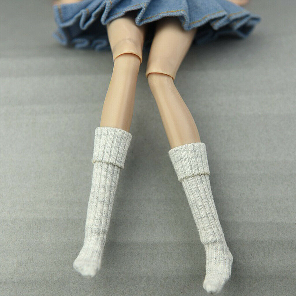 7Pairs Cute Lace Socks and Stocking for 1/6 Dollfie Dress Up Outfits Accs