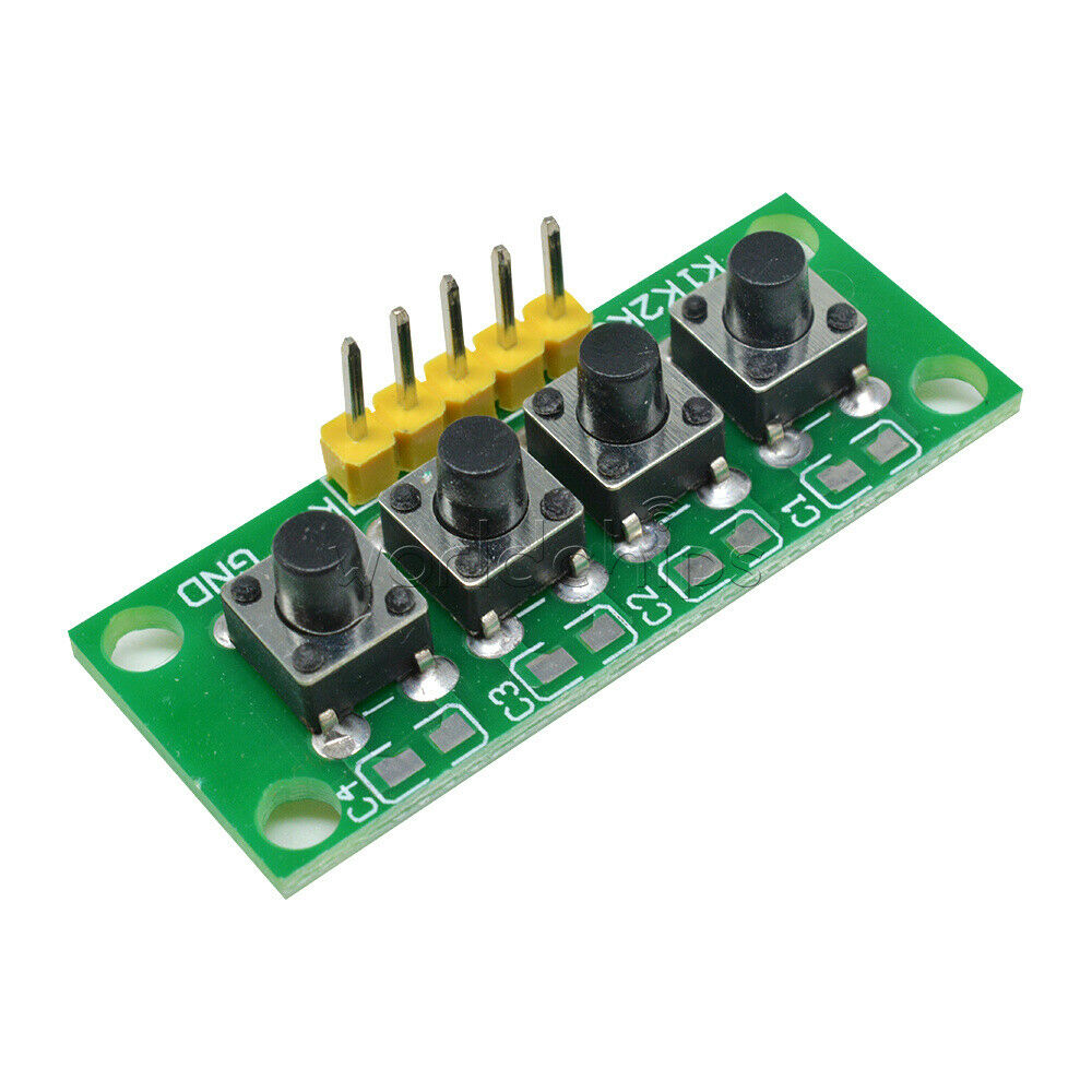 For Arduino DIY 5Pin 1x4 4 Keys Button Keypad Keyboard Breadboard Module