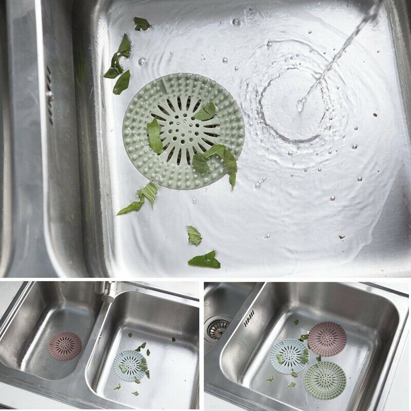3 Pack Shower Drain Cover Premium Hair Catcher Upgraded Hair Stopper Rubber SiZ7