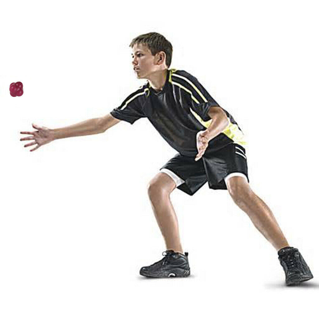 Red Silicone Reaction Ball - Soccer / Baseball / Softball Trainer for Improve