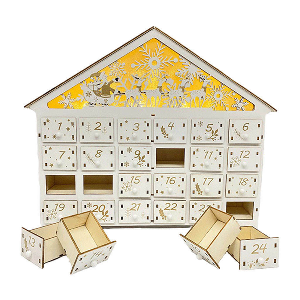 Christmas Advent Calendar 24 Storage Drawers 24 Day Holiday Decoration