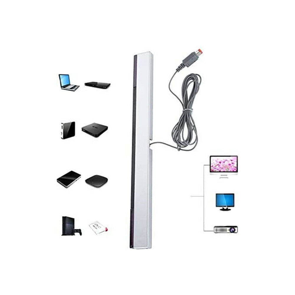 Wired Sensor Bar, Wired Infrared IR Signal Ray Sensor Bar, Wii and Wii U Console