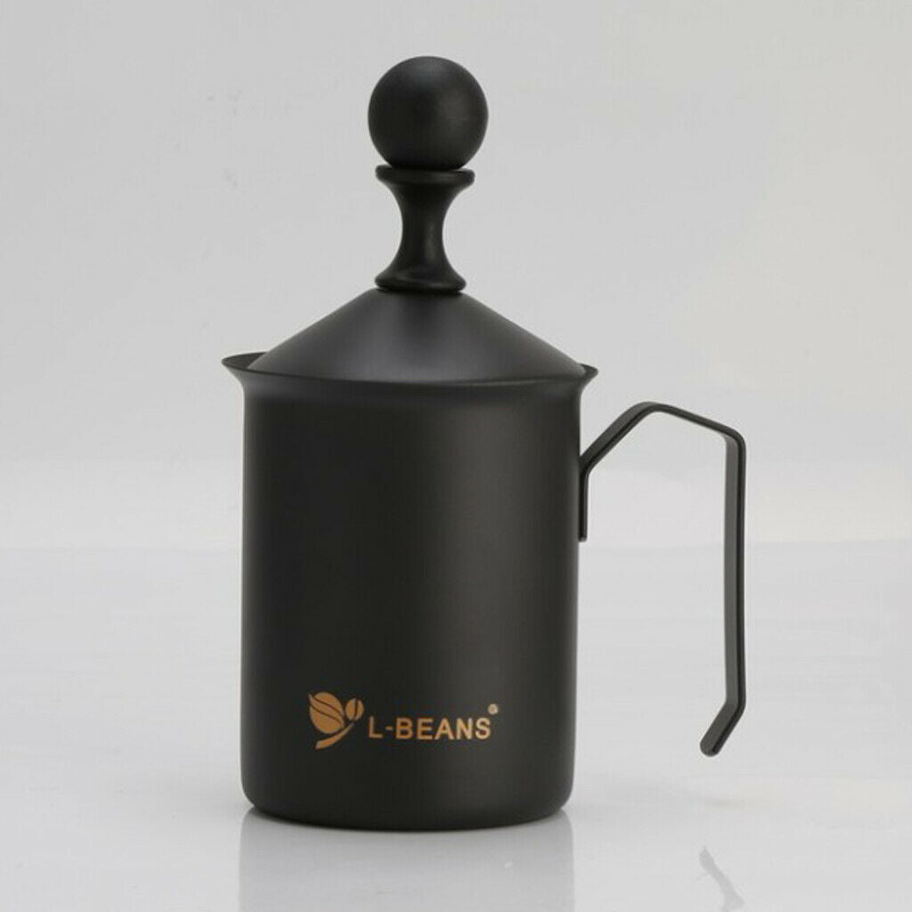 550ml Stainless Steel Milk Frother for Coffee Cappuccino Foamer Creamer