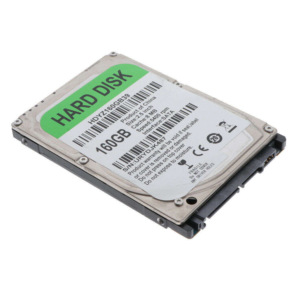 Inch Internal Hard Drive Disk HDRD DISK SATA 8MB 5400RPM for Desktop 160GB